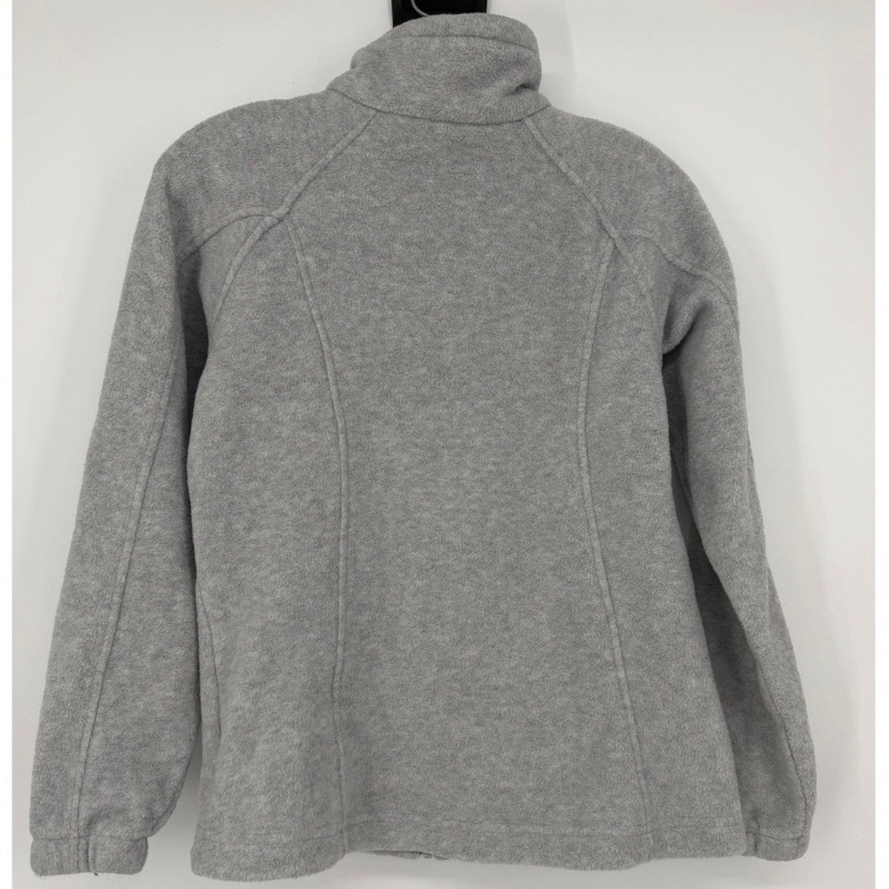 Columbia Womens Benton Springs Full Zip Fleece Jacket Gray Size Medium Neck - Picture 4 of 4